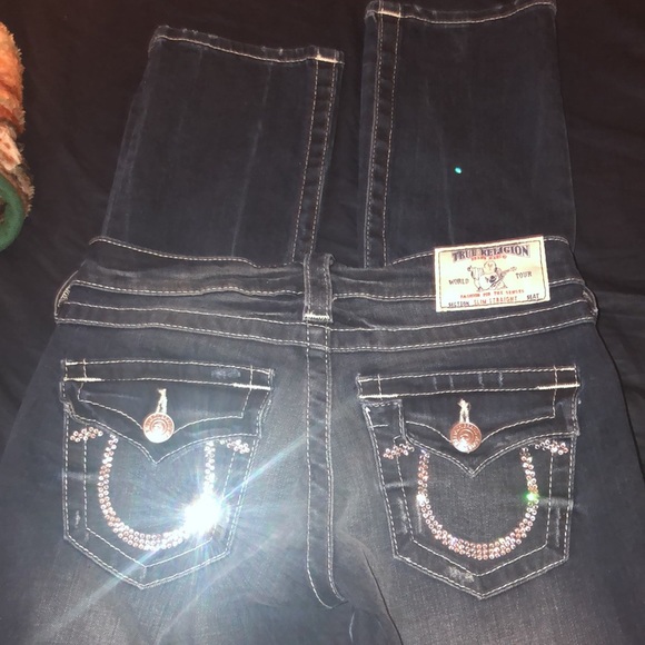 Auth True Religion slim straight diamond jeans - Picture 6 of 9